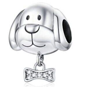 Pandora Dog Charm 925 Sterling Silver Charm Compatible with Pandora NEW
